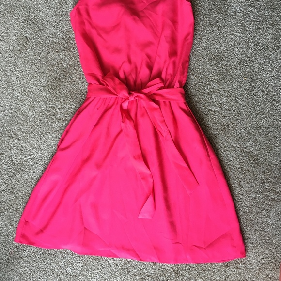 EXPRESS Fuchsia Ruffle Mini Dress - Picture 7 of 9